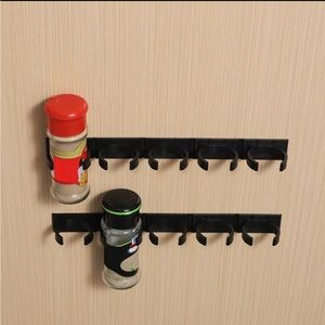 Space Saver- Black 10 pc Set Adjustable Spice Rack NEW 🏷️